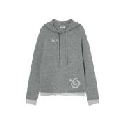 AEAE Layered Knit Hoodie Grey