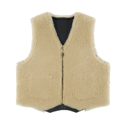 STU Reversible Shearling Vest