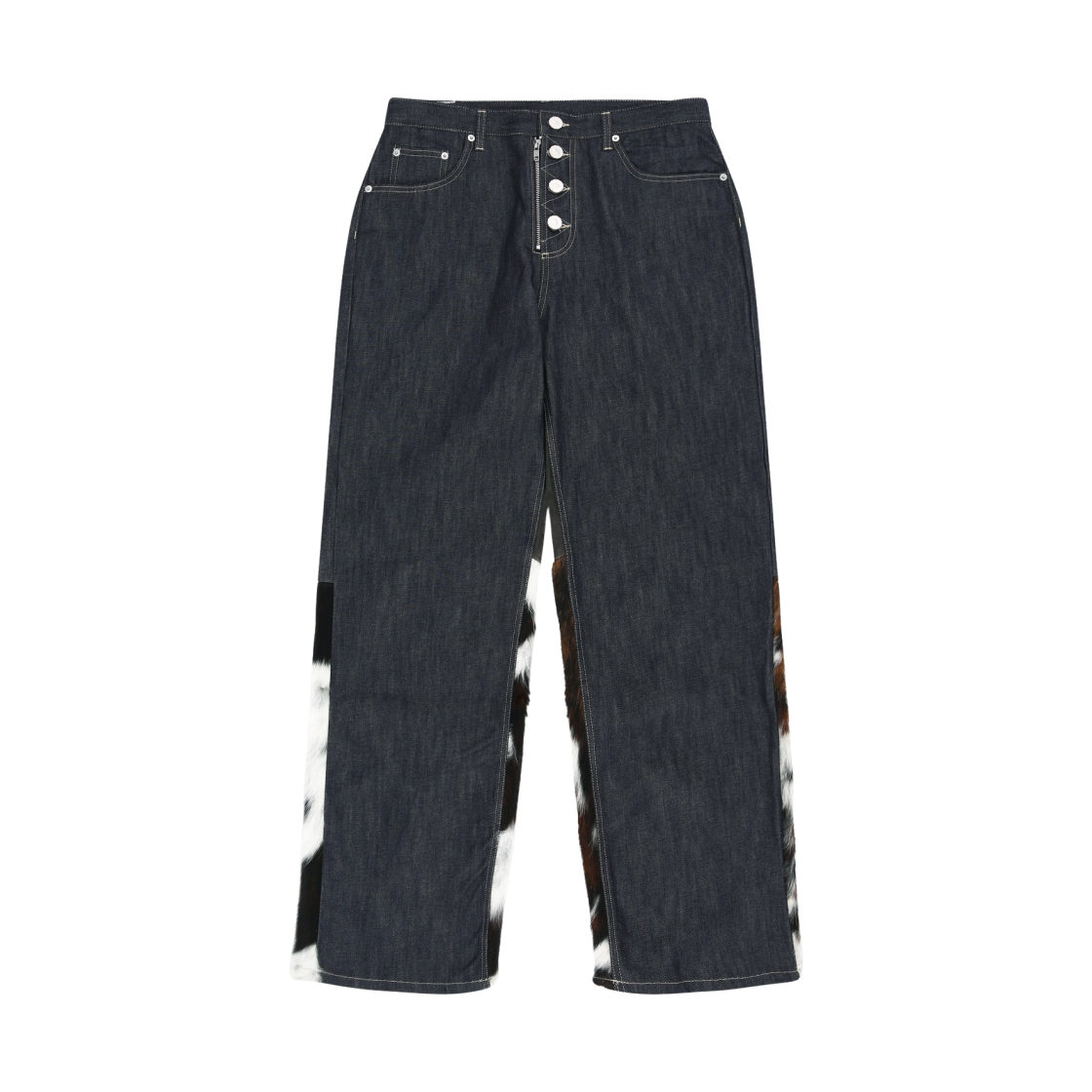 - Protocol Index Paneled Hybrid Denim Pants Indigo Hair