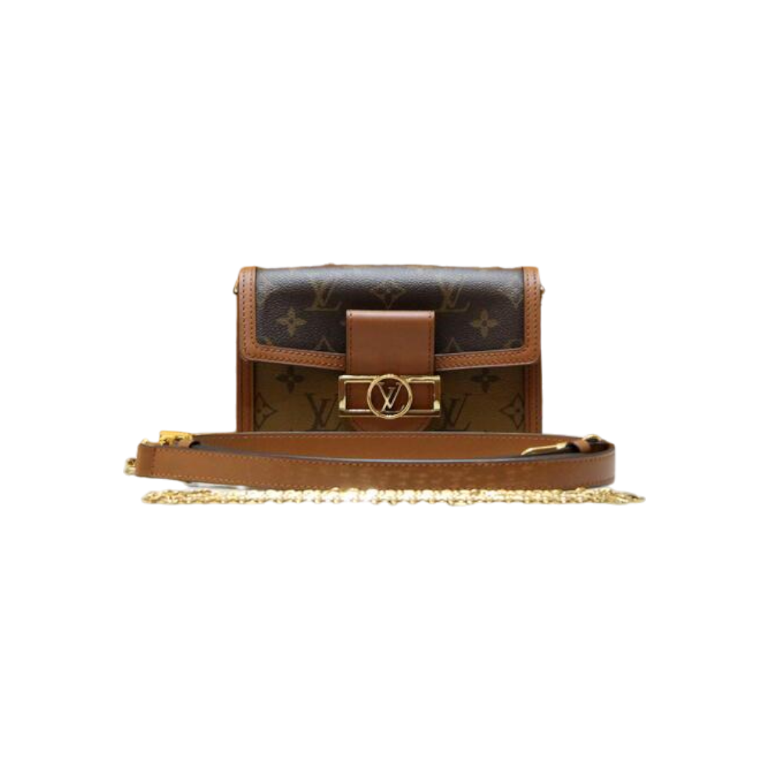 ITDQ2VBG4C2D Louis Vuitton Monogram Dauphine Chain Wallet