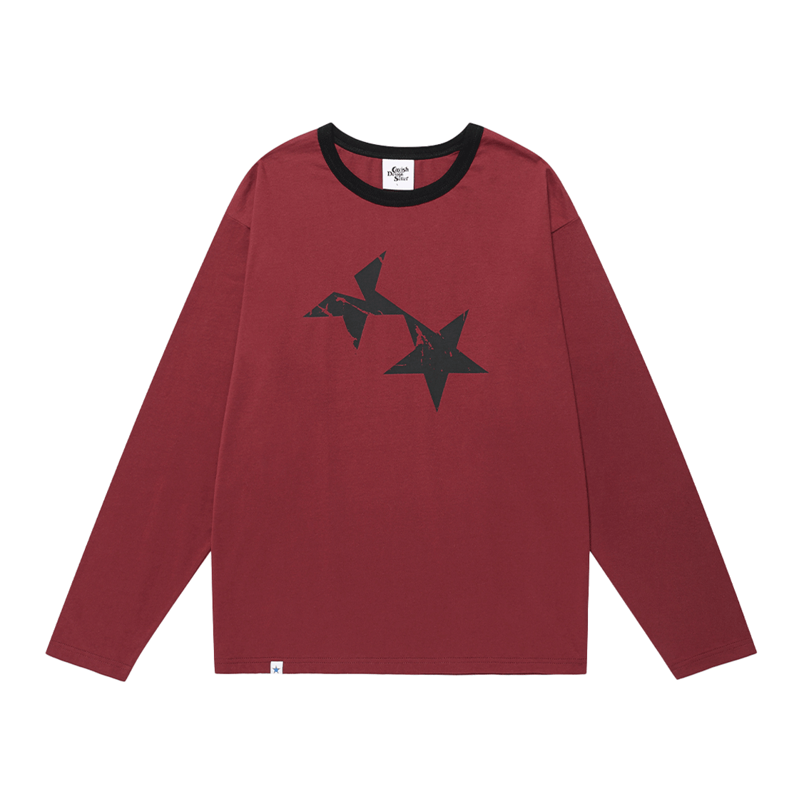 카비시 트윈 스타 롱슬리브 티셔츠 버건디(CAVISH Twin Star Ls Tee Burgundy)