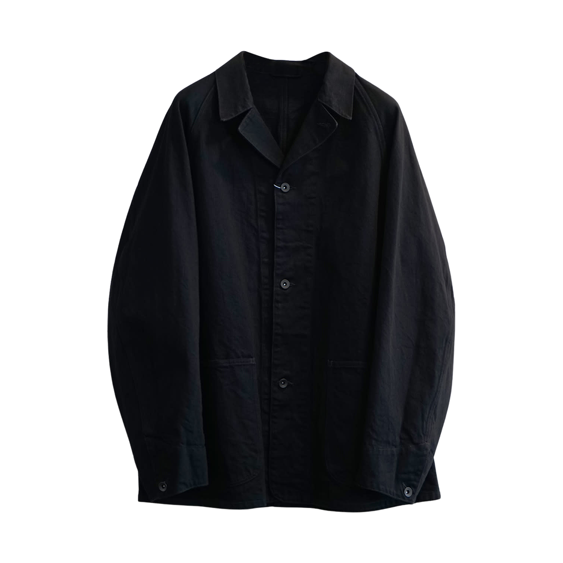 코모리 데님 워크 자켓 블랙 - 25AW(Comoli Denim Work Jacket Black - 25AW)
