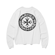 Punch Drunk Parties Hurt Logo Long Sleeve White