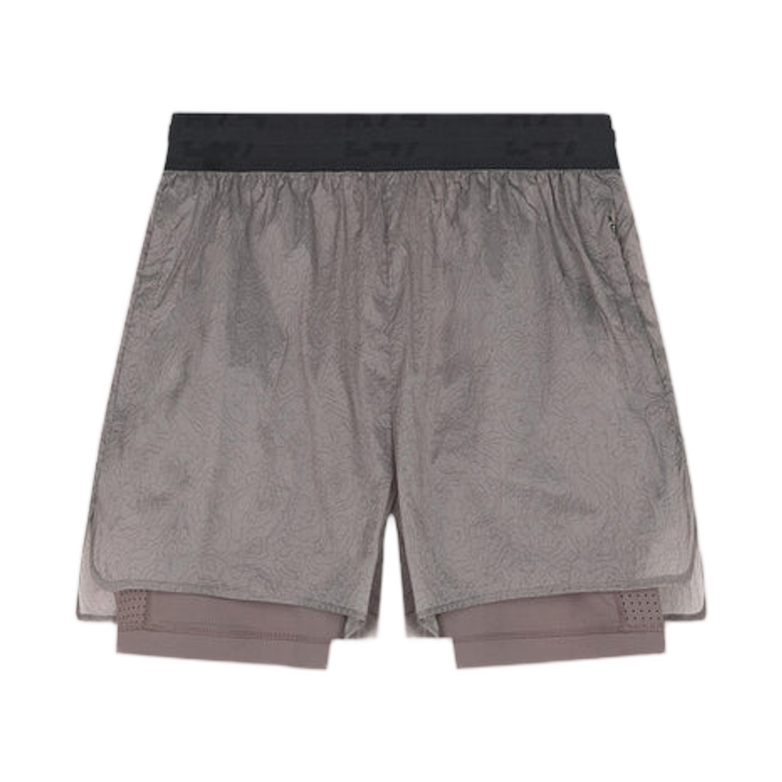 247리프레젠트 247 콘투어 투-인-원 런 쇼츠 페블(247represent 247 Contour 2-In-1 Run Shorts Pebble) - 1