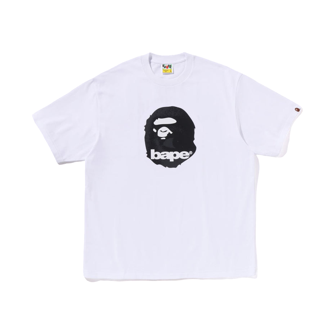 베이프 에이프 헤드 릴렉스드 핏 티셔츠 화이트