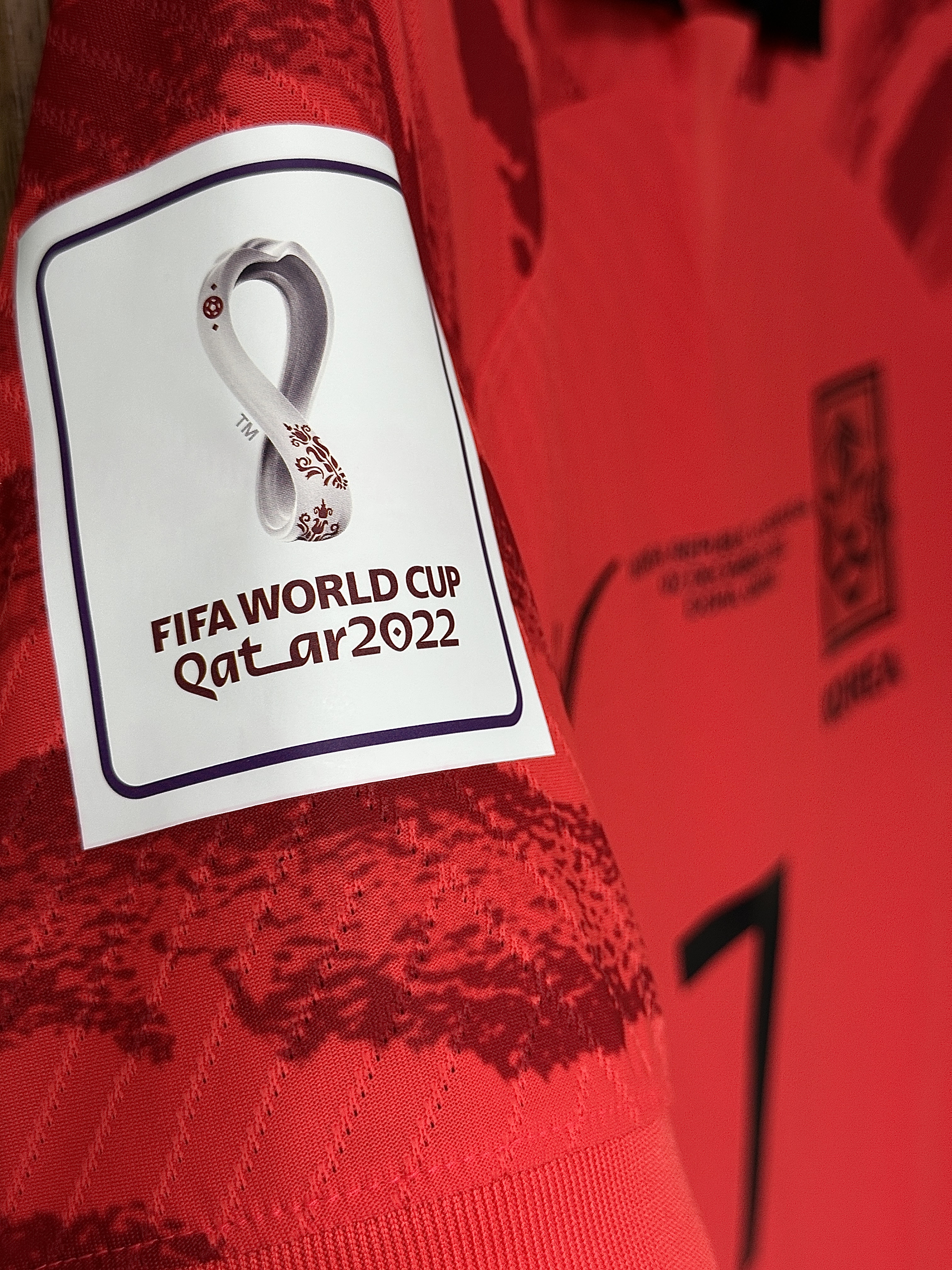 Nike Korea 2022/23 Dri-Fit ADV Player Issue Home SS Jersey Global Red - Asia (Non Marking Ver.), Nike Korea Dri-Fit Stadium Home SS Jersey Global Red - Asia (Non Marking Ver.) 착용 스타일 - 3