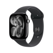 Apple Watch Series 11 46mm GPS Jet Black Aluminum Case with Sport Band S/M Black (Korean Ver.)