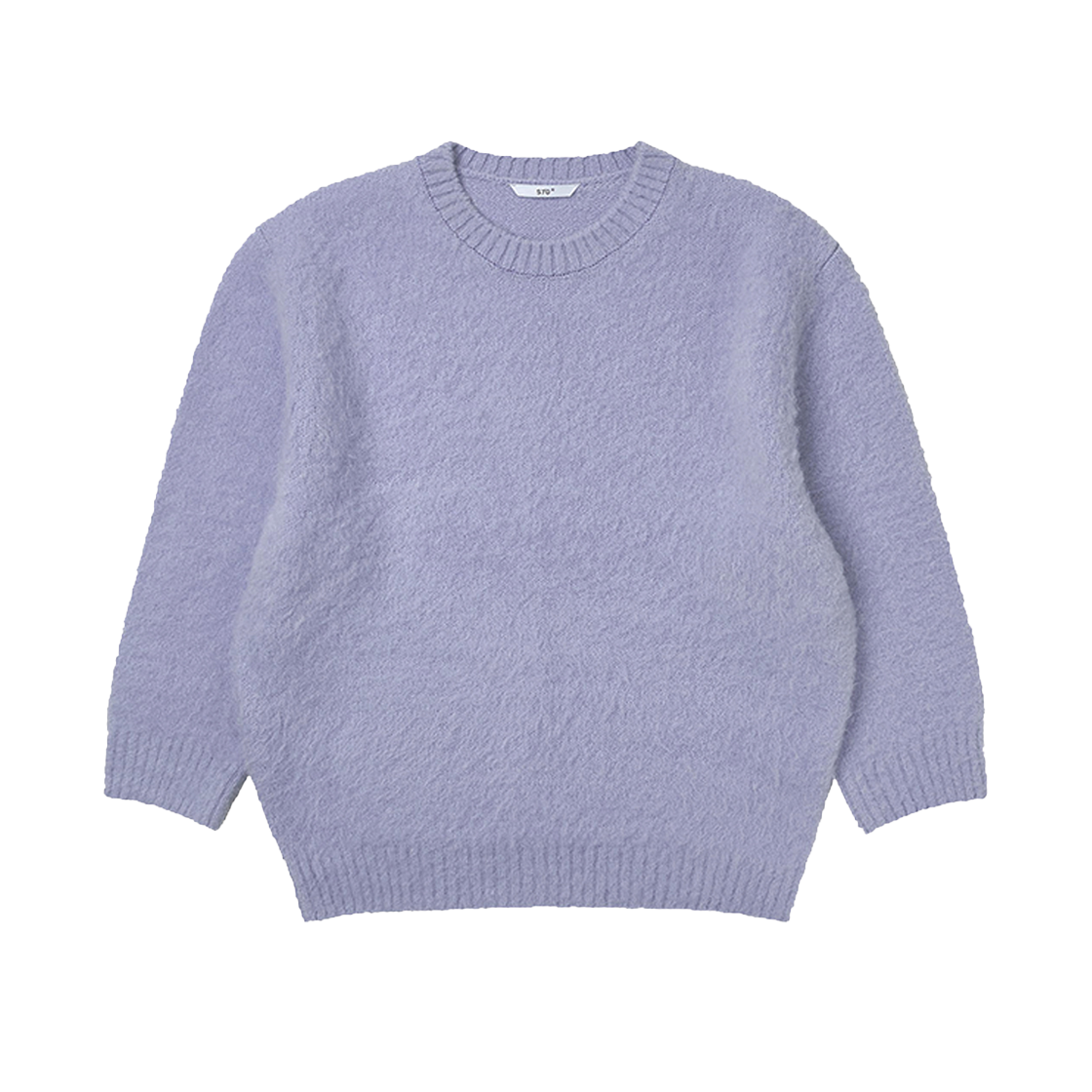 에스티유 부클 쿼터 슬리브 니트 퍼플(STU Boucle Quarter Sleeve Knit Purple)