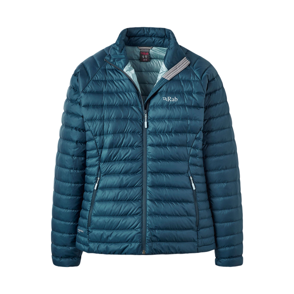 (W) 랩 마이크로라이트 다운 자켓 템페스트 블루((W) Rab Microlight Down Jacket Tempest Blue) - 1