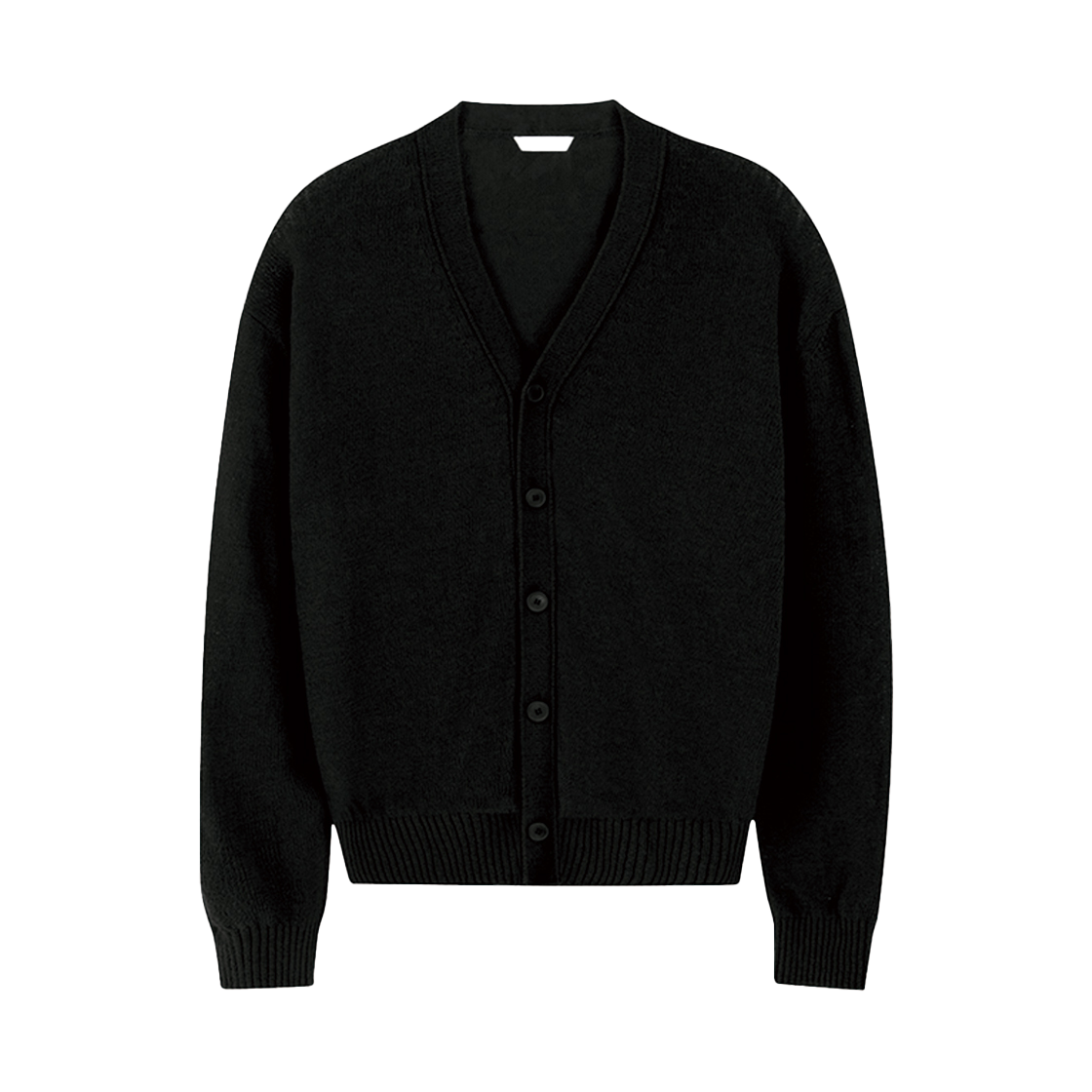2503MKNBK3(3) STU V-neck Light Cardigan Black