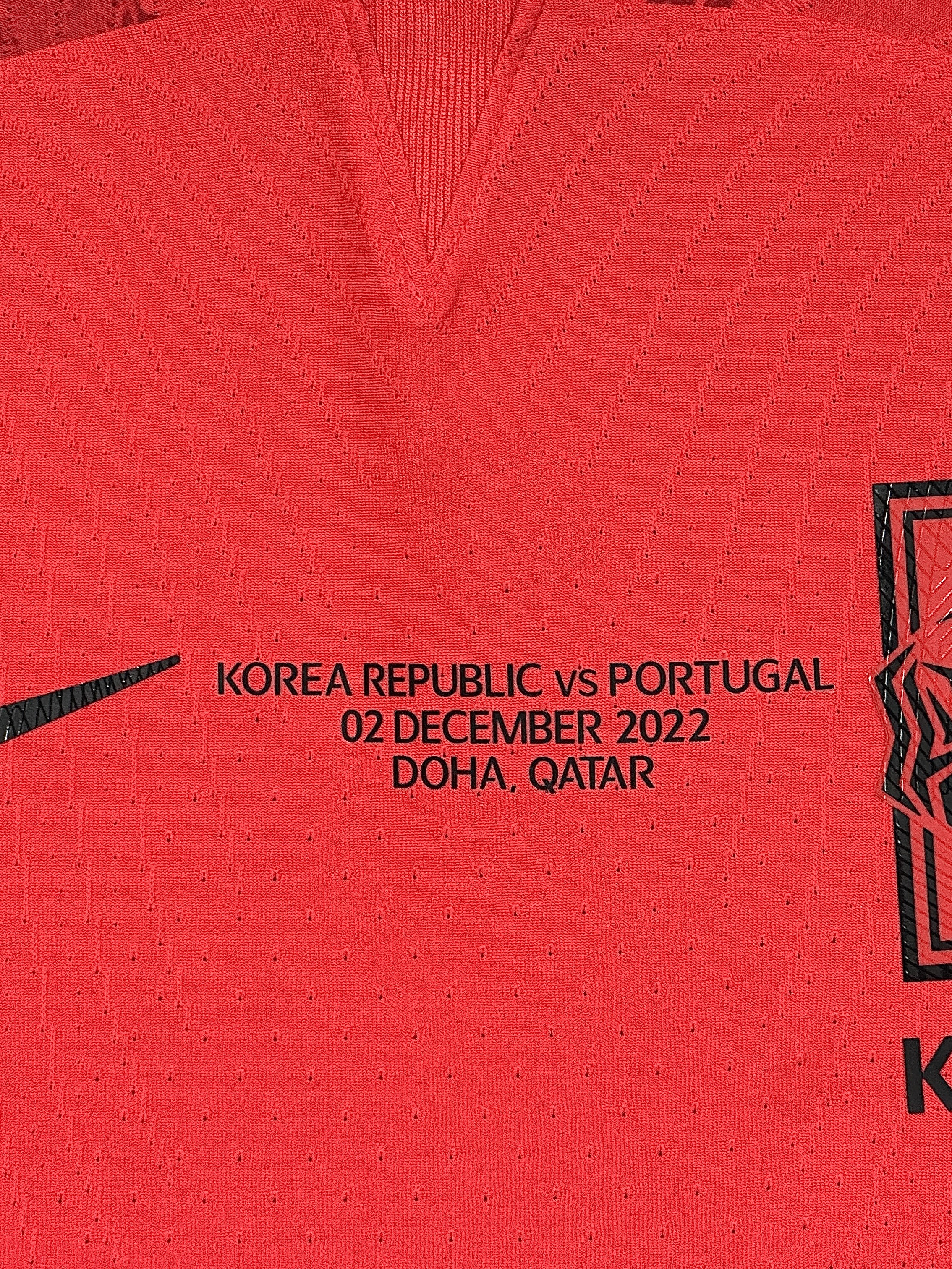 Nike Korea 2022/23 Dri-Fit ADV Player Issue Home SS Jersey Global Red - Asia (Non Marking Ver.), Nike Korea Dri-Fit Stadium Home SS Jersey Global Red - Asia (Non Marking Ver.) 착용 스타일 - 5