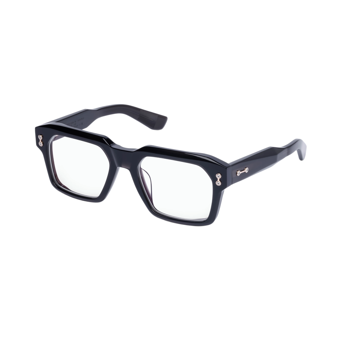 아코니 페가수스 크리스탈 블랙 12K 골드 클리어 렌즈 - 몰디드 핏(Akoni Pegasus Crystal Black 12k Gold Clear Lenses - Molded Fit)