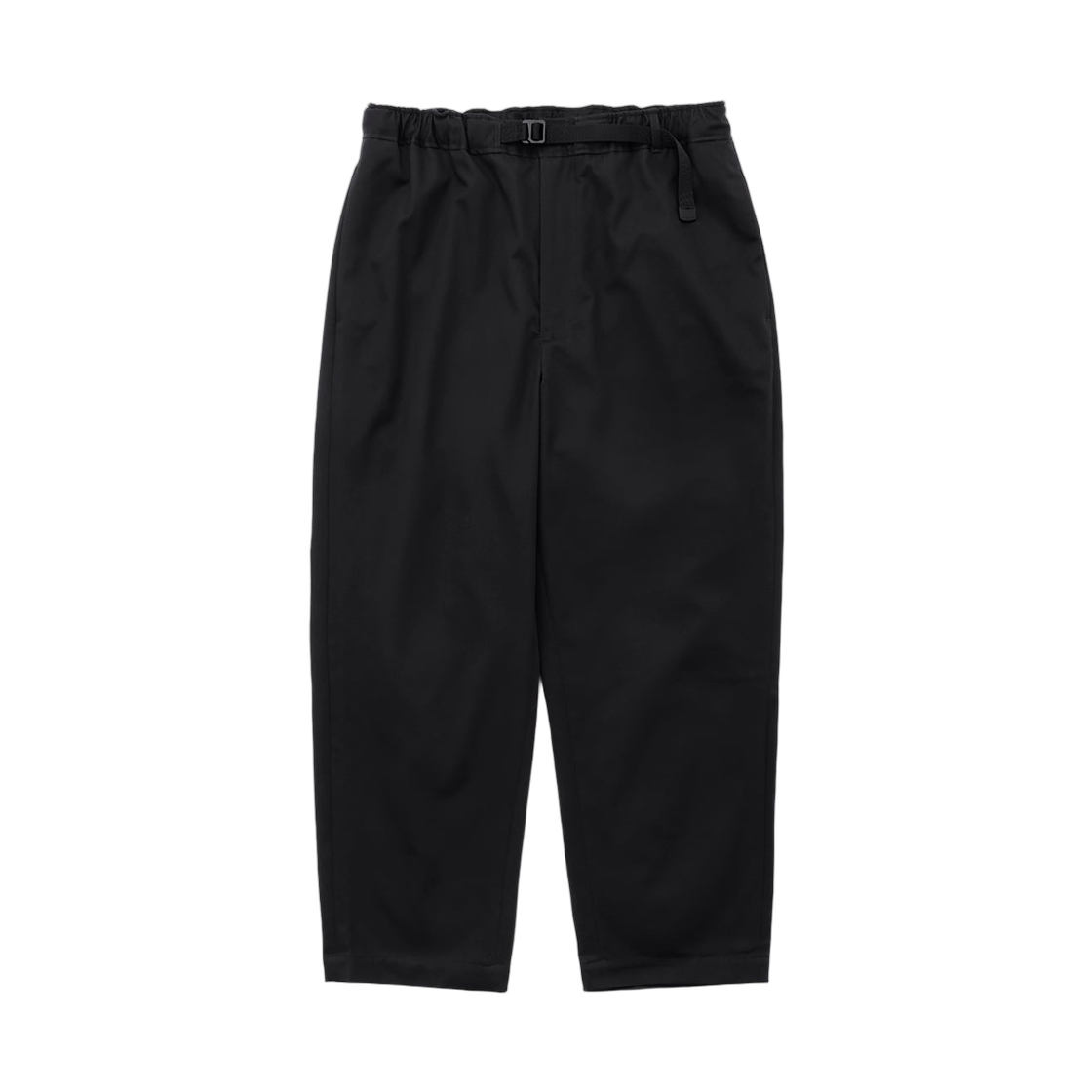 - everyone Cotton Twill Belted Easy Pants Black