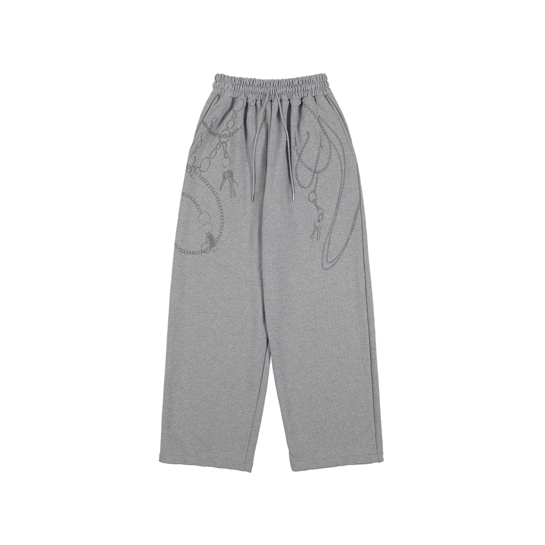 F25ZD972ME Fancy Club Keychain Eyelet Sweatpants Melange