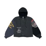Protocol Index Upside Down Zip Hoodie Black