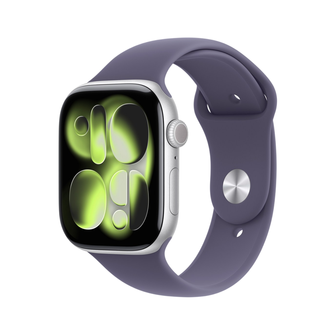 MEV94KH/A Apple Watch Series 11 46mm GPS Silver Aluminum Case with Sport Band S/M Purple Fog (Korean Ver.)