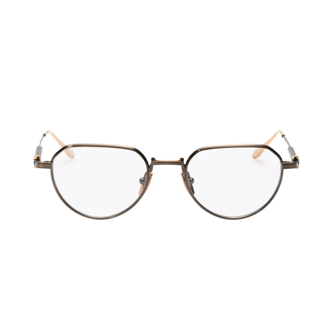 아코니 아르테미스 앤티크 12K 골드 브러쉬드 12K 골드 클리어 렌즈(Akoni Artemis Antique 12k Gold Brushed 12k Gold Clear Lenses) - 2