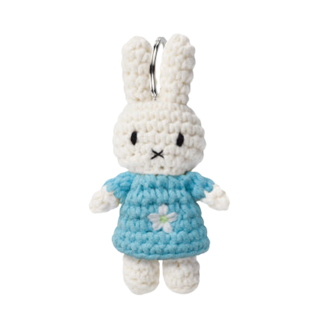 미피 x 저스트 더치 반 고흐 아몬드 꽃 의상 뜨개질 인형 키링(Miffy x Just Dutch Van Gogh Almond Blossom Outfit Knitted Plush Keyring)
