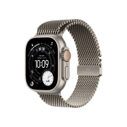 Apple Watch Ultra 3 49mm Natural Titanium Case with M Milanese Loop Natural (Korean Ver.)