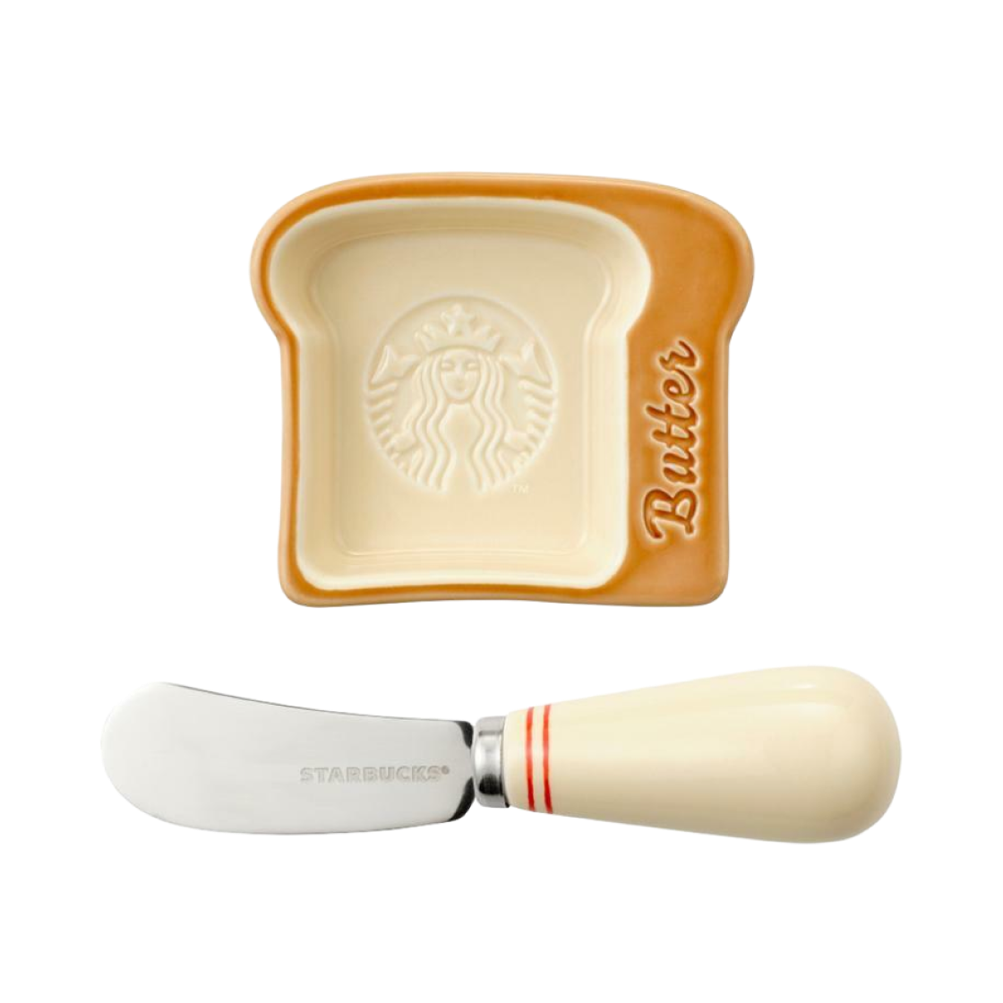 스타벅스 그로서리 마켓 버터 볼 나이프 세트(Starbucks Grocery Market Butter Bowl Knife set)