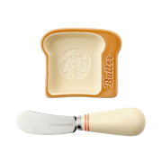 Starbucks Grocery Market Butter Bowl Knife set