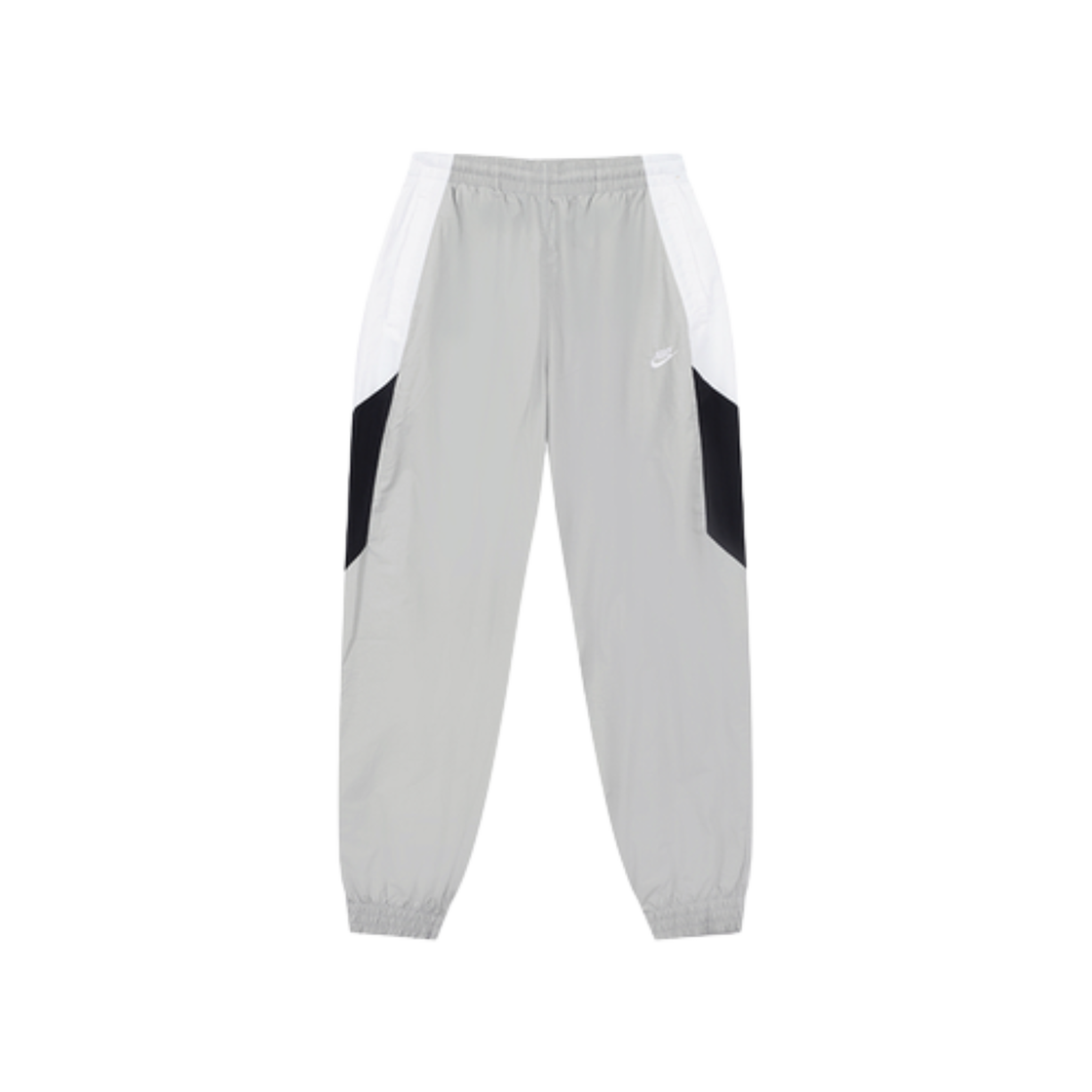 나이키 클럽 오버사이즈 우븐 트랙 팬츠 라이트 스모크 그레이 화이트 - 아시아(Nike Club Oversized Woven Track Pants Light Smoke Grey White - Asia)