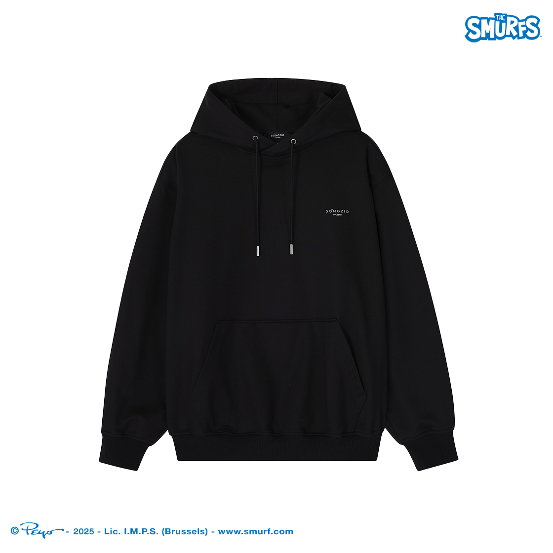 송지오옴므 러브 스머프 후드 블랙(SONGZIO HOMME Love Smurf Hood Black) - 3