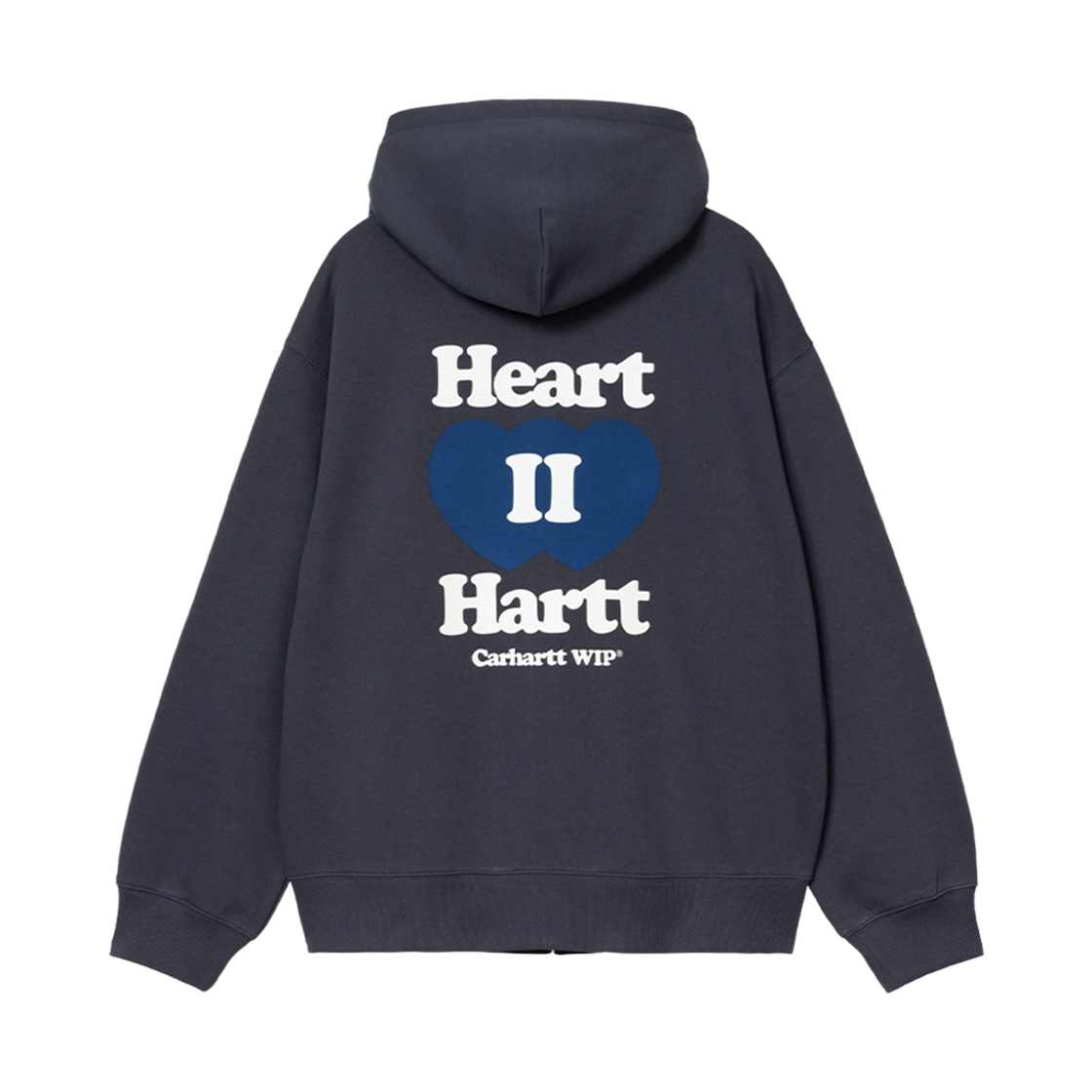 I035176-01-XX Carhartt WIP Hooded Heart II Hartt Sweat Jacket Blue