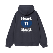 Carhartt WIP Hooded Heart II Hartt Sweat Jacket Blue