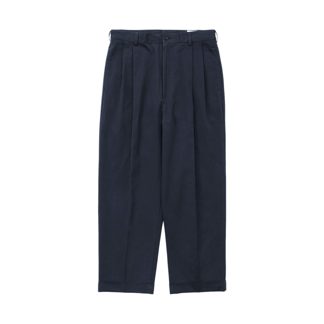에브리원 투 턱 치노 트라우저 네이비(everyone 2Tuck Chino Trousers Navy)