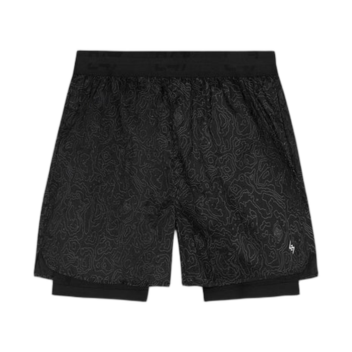 247리프레젠트 247 콘투어 투-인-원 런 쇼츠 블랙(247represent 247 Contour 2-In-1 Run Shorts Black)
