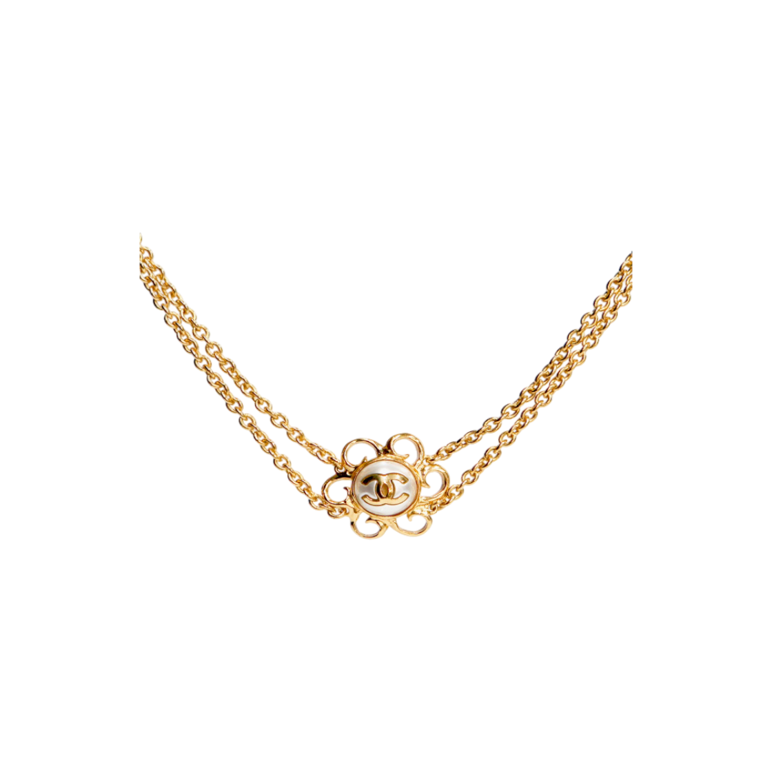 샤넬 펄 CC 골드 초커 목걸이 A-B34446(Chanel Pearl CC Gold Choker Necklace A-B34446)