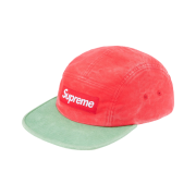 Supreme 2-Tone Moleskin Camp Cap Red - 25FW