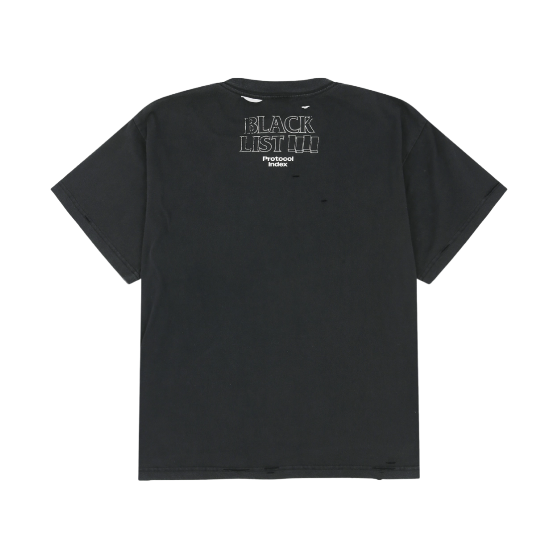 프로토콜 인덱스 블랙리스트 워시드 티셔츠 블랙(Protocol Index Blacklist Washed T-Shirt Black) - 2