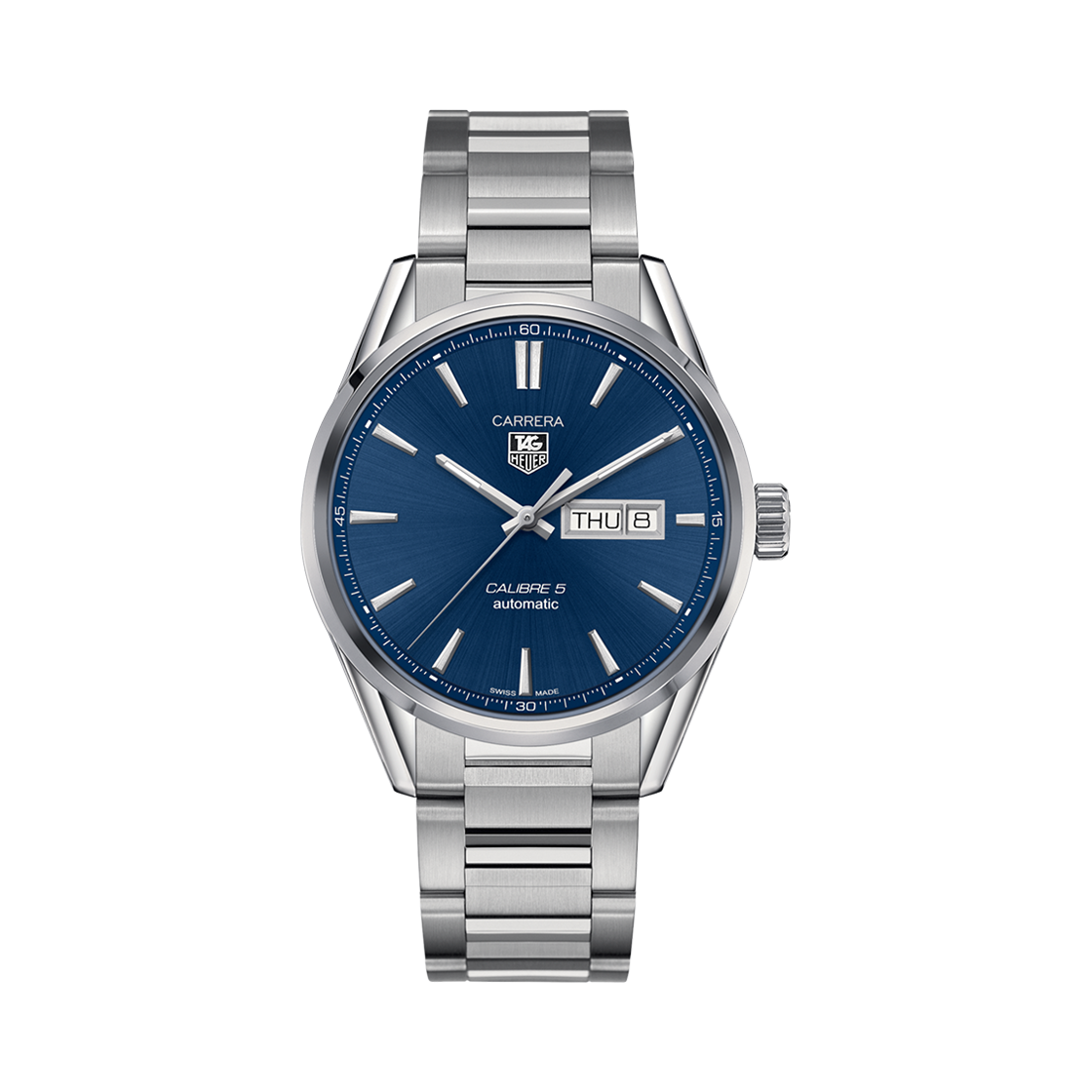 WAR201E-BA0723 TAG Heuer Carrera Calibre 5 Automatic 41mm Steel Blue