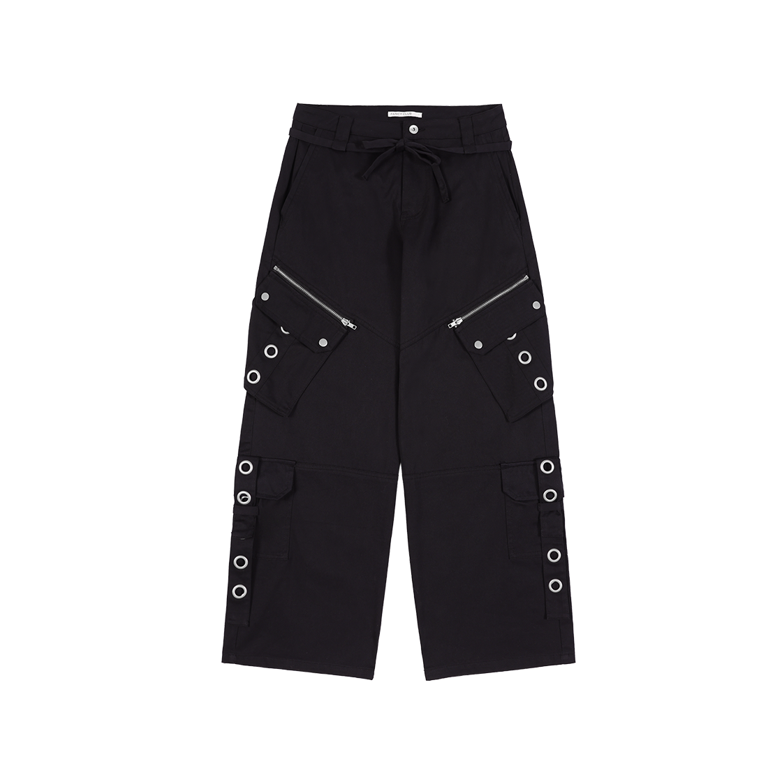 팬시클럽 디테처블 카고 스트랩 팬츠 블랙