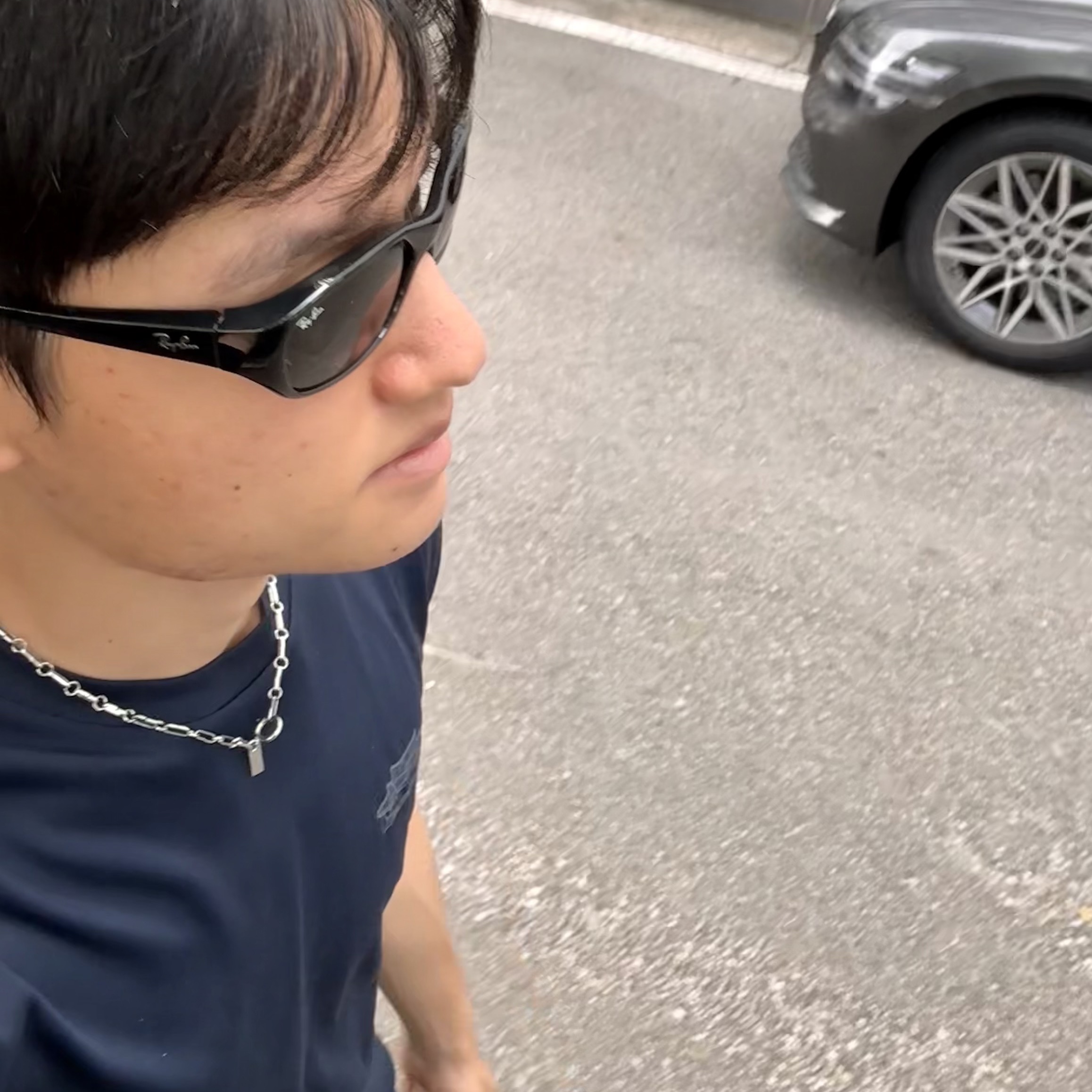 Ray-Ban DADDY-O II Polished Black Frame Green Classic G-15 Lenses 착용 스타일 - 1