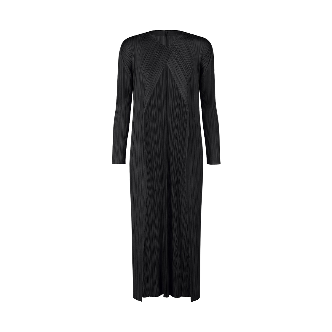 (W) 플리츠 플리즈 이세이 미야케 MC 셉템버 롱 가디건 블랙((W) Pleats Please Issey Miyake MC September Long Cardigan Black) - 1