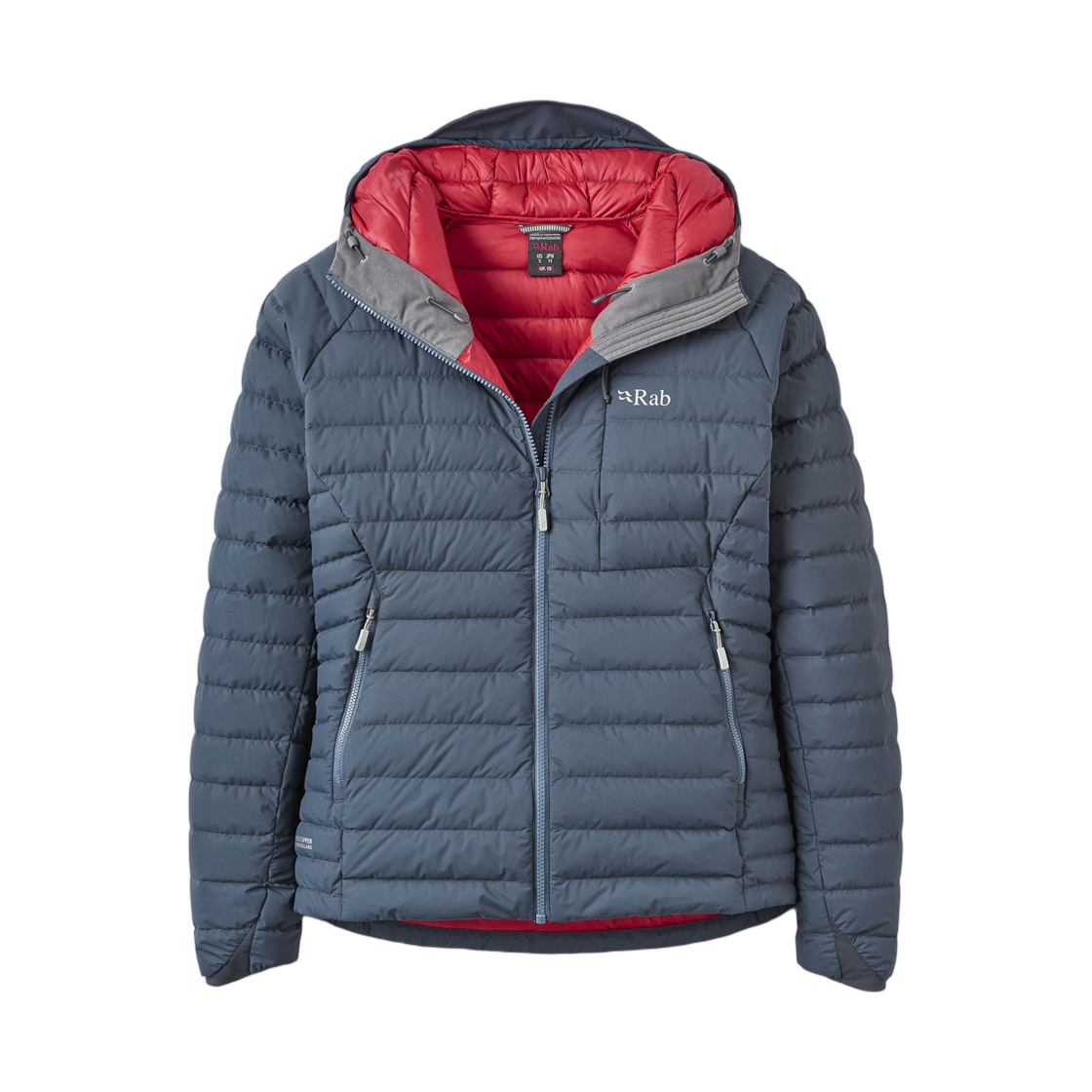 (W) 랩 마이크로라이트 윈드스토퍼 다운 자켓 스틸((W) Rab Microlight Windstopper Down Jacket Steel) - 1