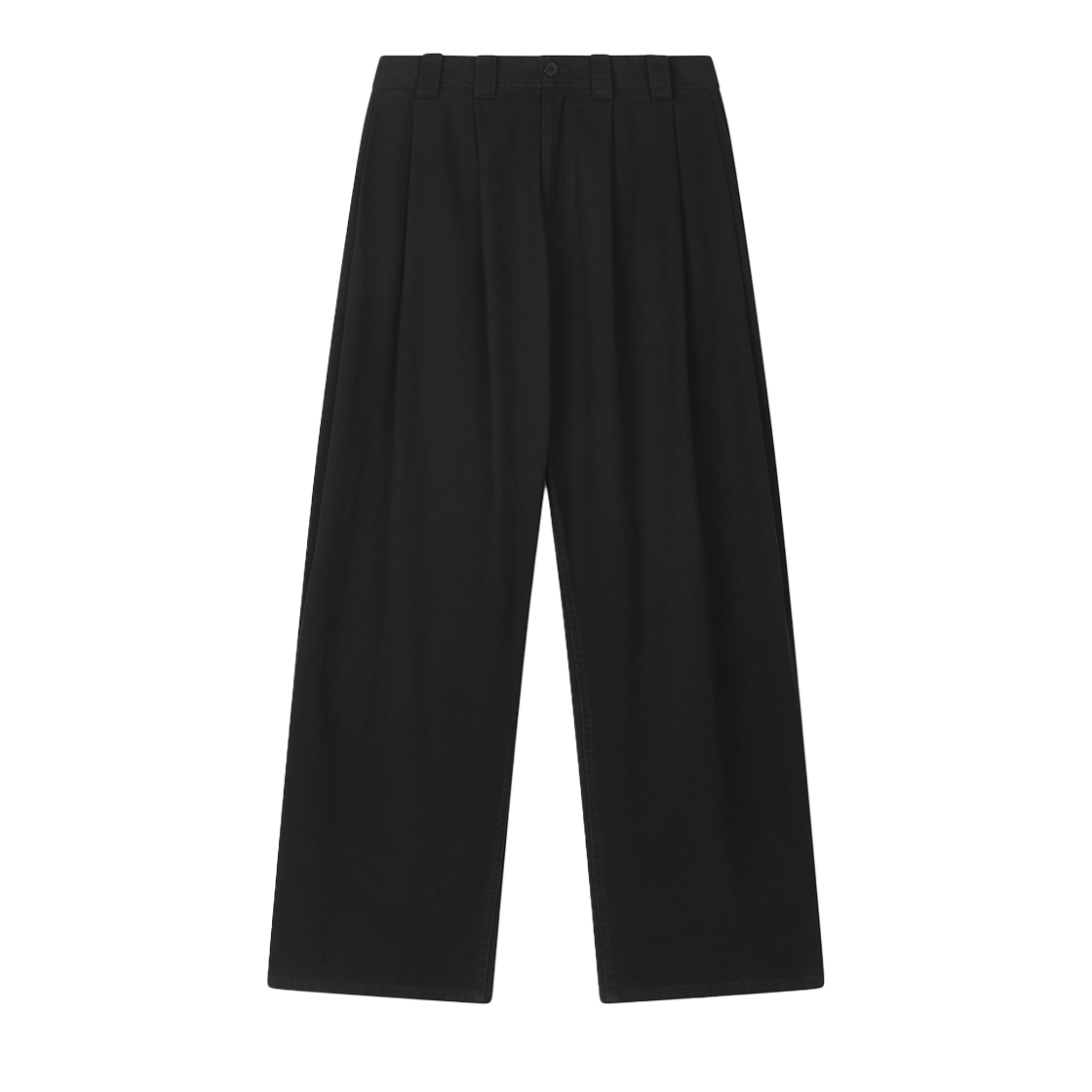25WTCPBK noun Wide Tapered Chino Pants Black