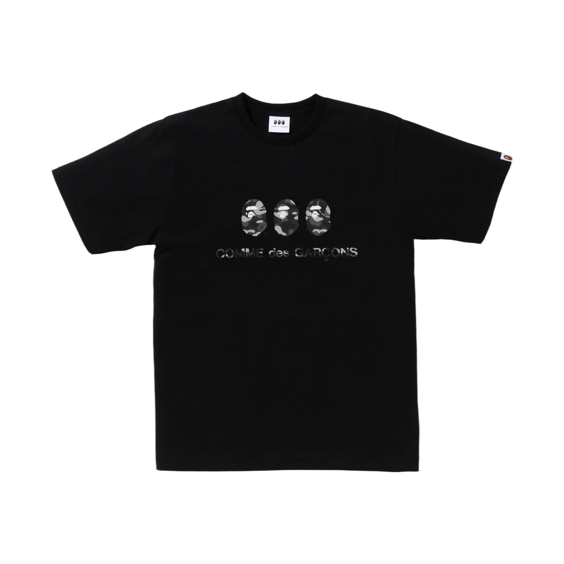 베이프 x 꼼데가르송 오사카 티셔츠 #1 블랙(BAPE x Comme Des Garcons Osaka T-Shirt #1 Black)
