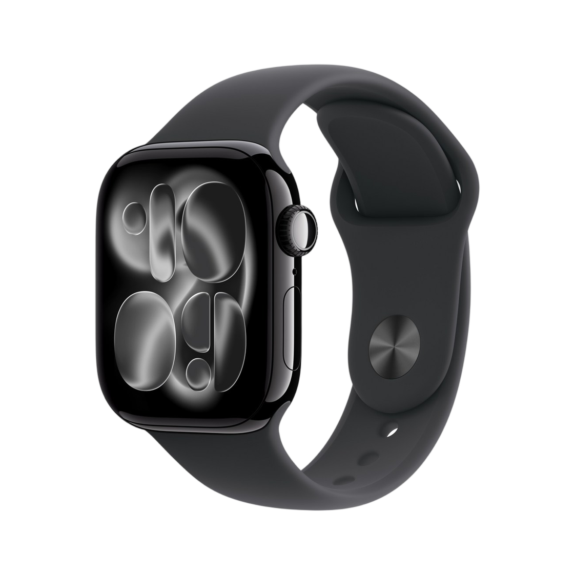 애플 워치 11 42mm GPS 제트 블랙 알루미늄 케이스 스포츠 밴드 M/L 블랙 (국내 정식 발매 제품)(Apple Watch Series 11 42mm GPS Jet Black Aluminum Case with Sport Band M/L Black (Korean Ver.)) - 1