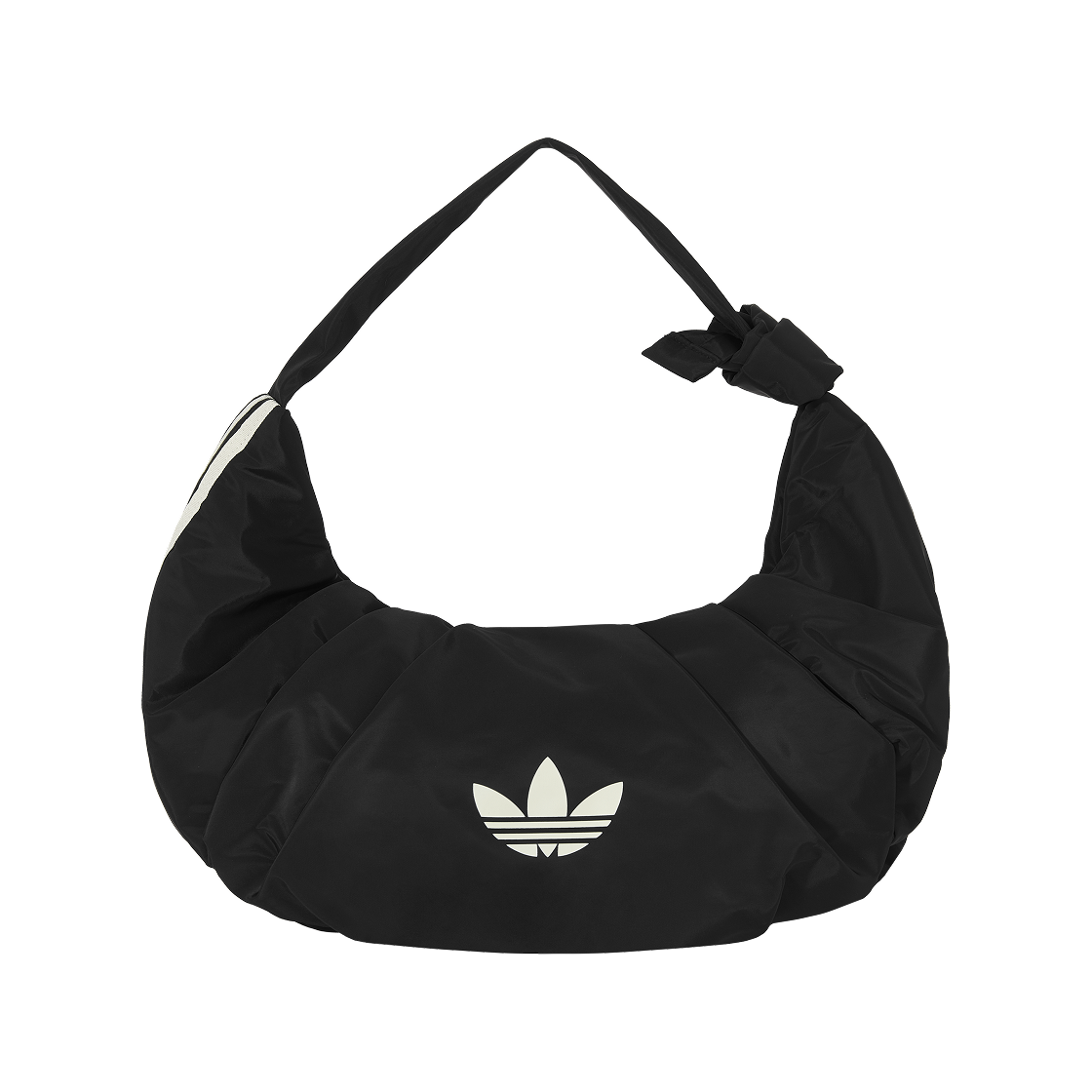 아디다스 오리지널스 클라우드 숄더백 크링클 버전 라지 블랙(Adidas Originals Cloud Shoulder Bag Crinkle Version Large Size Black)