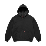 Supreme x Dickies Quilted Lined Zip Up Hooded Sweatshirt Black - 25FW