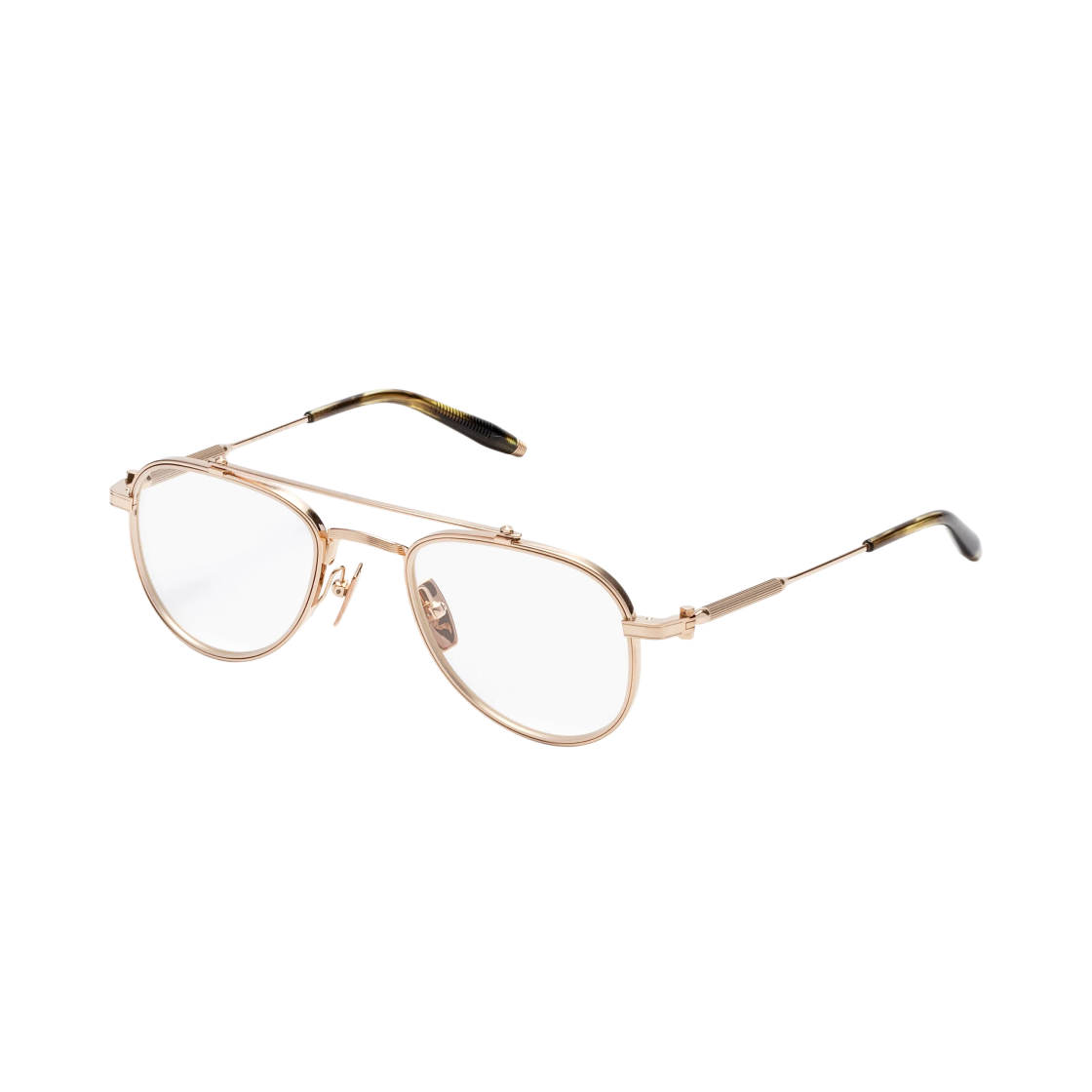 아코니 칼리스토 브러쉬드 화이트 골드 매트 화이트 골드 클리어 렌즈(Akoni Calisto Brushed White Gold Matte White Gold Clear Lenses)