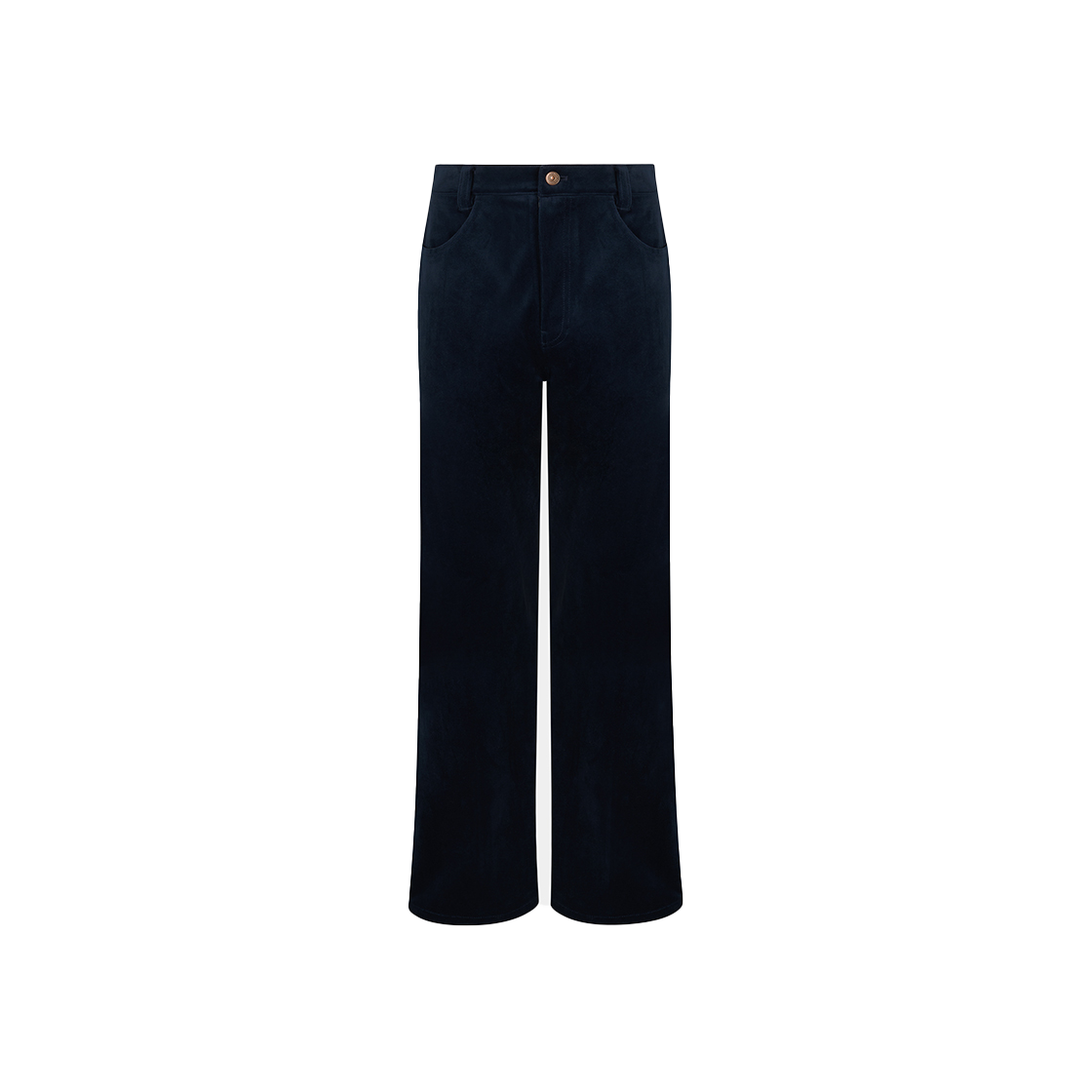 NMA5WWP94DN Noice Velvet Flared Pants Dark Navy
