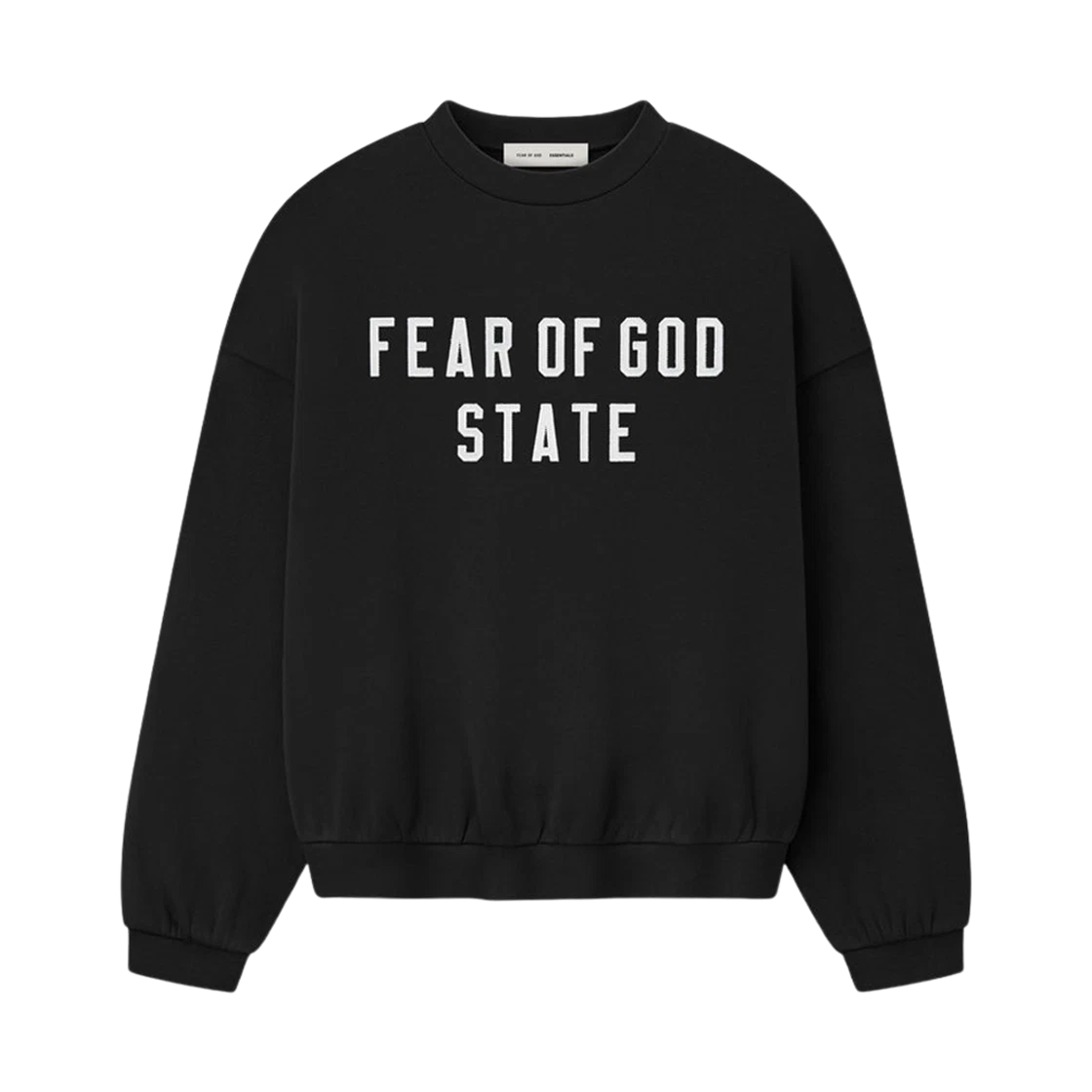 Essentials Essentials 90's Fleece Crewneck Sweatshirt Jet Black - 25FW · XL