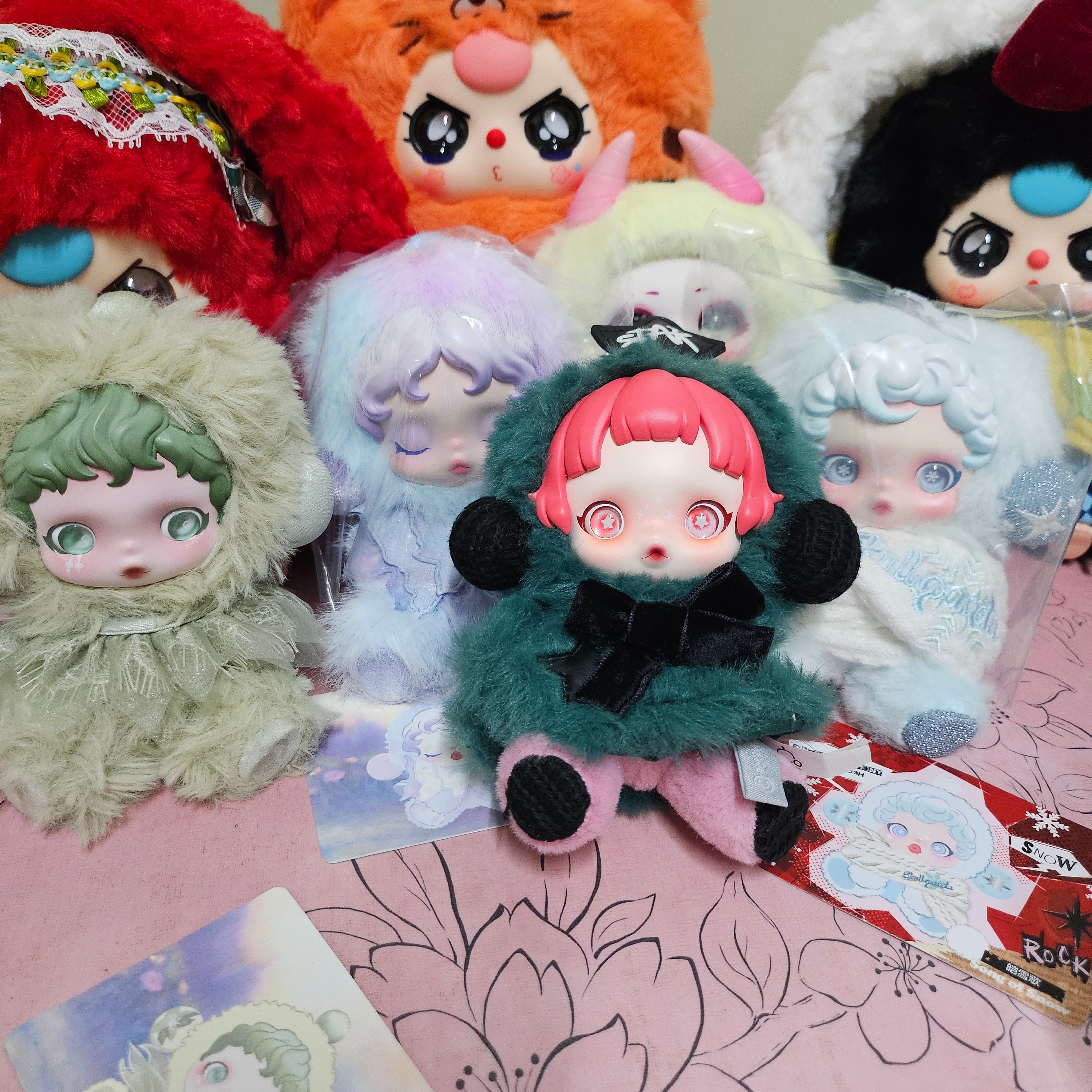 Pop Mart Skullpanda Winter Symphony Series Keyring Partita (Opened Case) 착용 스타일 - 3