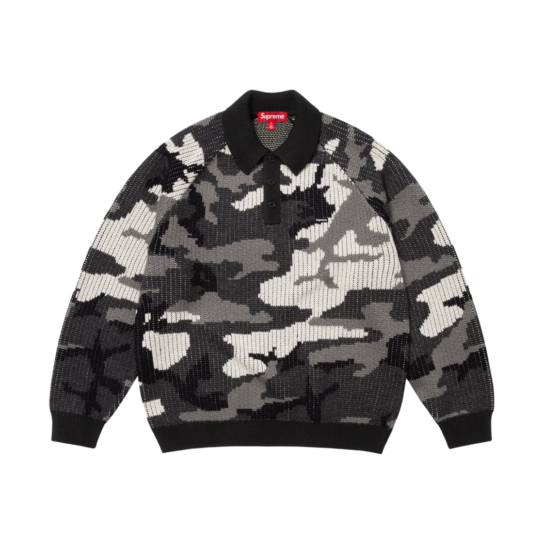 슈프림 스몰 박스 폴로 스웨터 스노우 카모 - 25FW(Supreme Small Box Polo Sweater Snow Camo - 25FW)