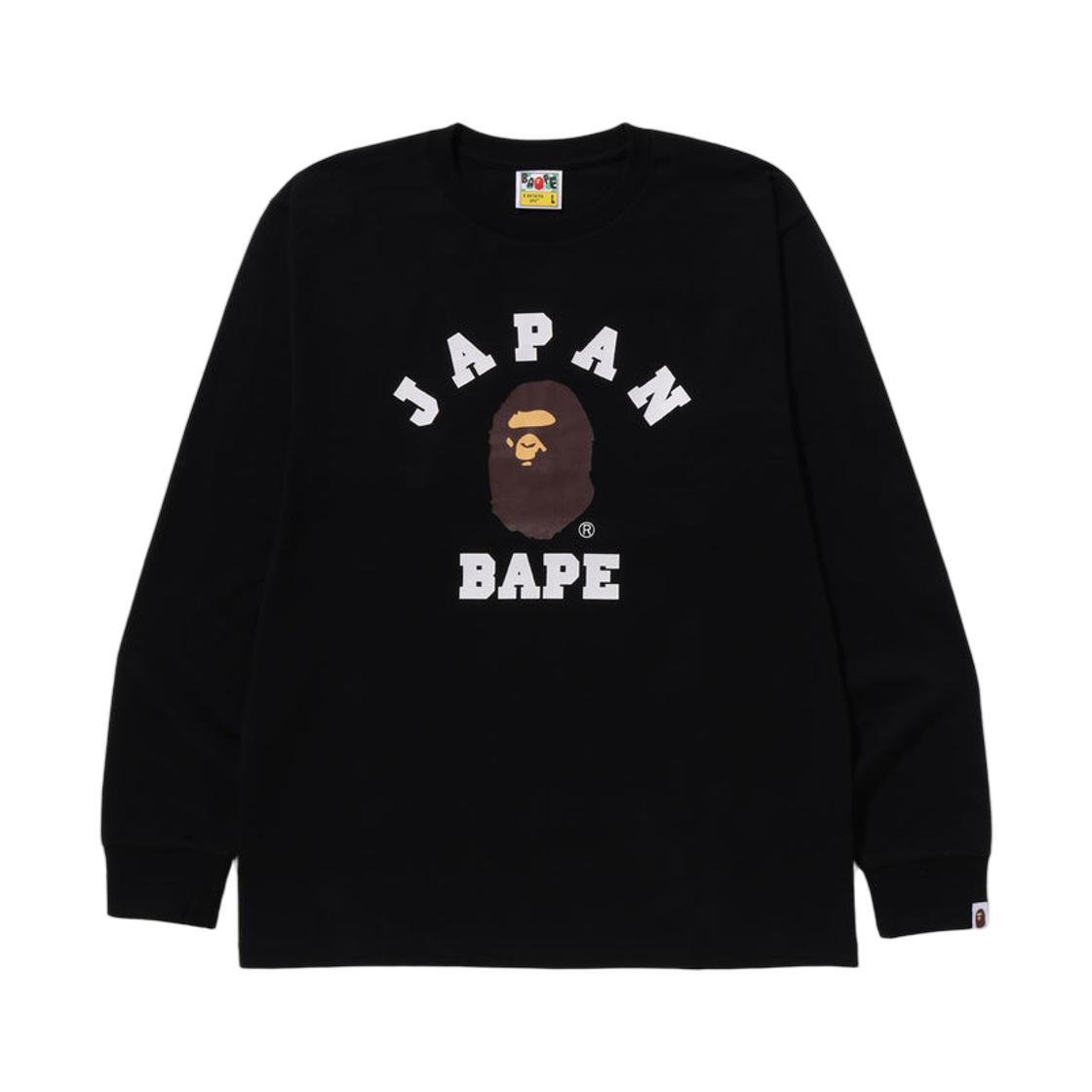 베이프 재팬 컬리지 시티 롱슬리브 티셔츠 블랙(BAPE Japan College City L/S T-Shirt Black)